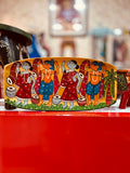 Handpainted Wooden Pattachitra Folklore Serving Tray